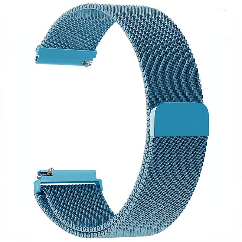22mm 20mm Milanese Loop Strap For Amazfit Active 2 GTS/GTR 4 Samsung Watch7/6/5/4 Metal Bracelet Huawei Watch GT5-4-3-2 Pro Band