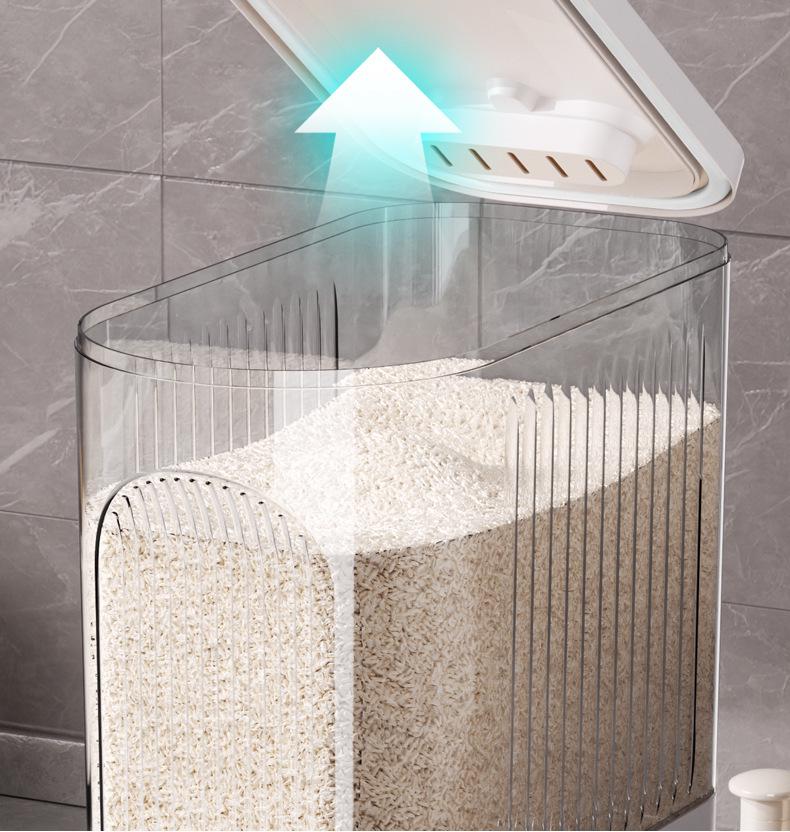 20 Jin Sealed Rice Storage Bucket: Insect & Moisture-Proof, Food-Grade, High-End Home Use Container