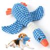 Squeaky Plush Goose Dog Toy, Interactive Stuffed Pet Chew Toy for Puppies Small Dogs, Durable Teeth Cleaning Crinkle Toy