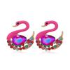 Elegant Diamond Swan Stud Earrings: Exquisite, Gentle & Stylish Fairy Jewelry