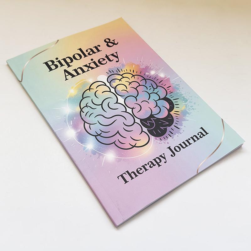 Bipolaire & Anxiété, Trouble Bipolaire, Thérapie Psychologique TDB, Carnet Planificateur Journal