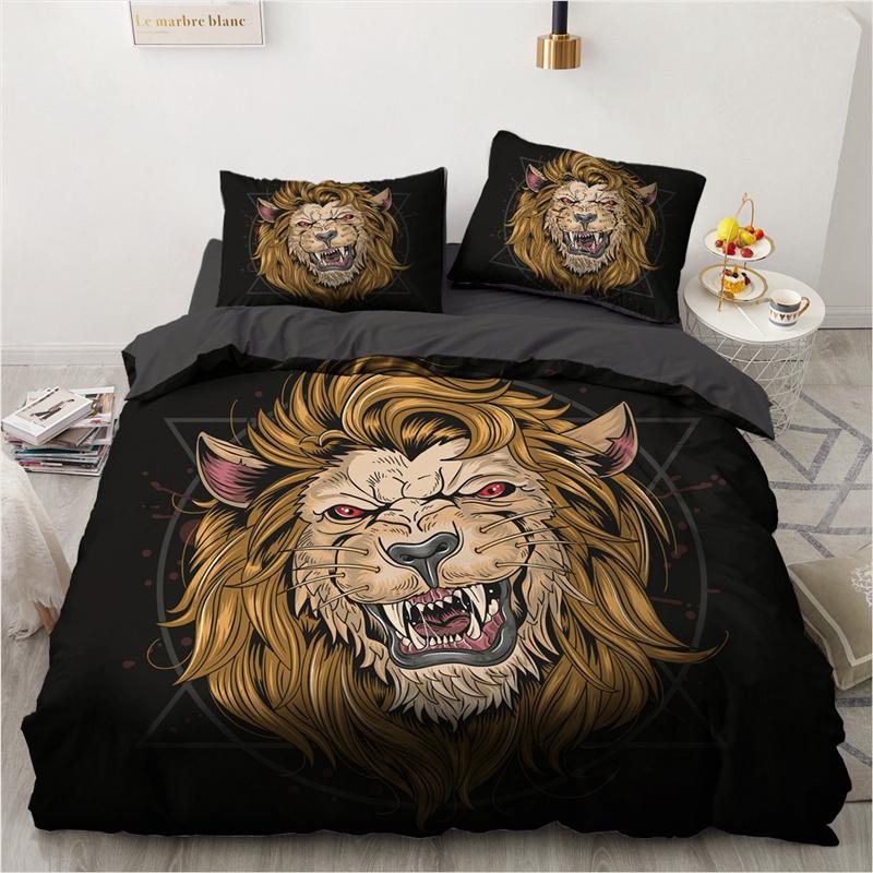 

Cartoon Penguin King Queen Duvet Cover Cute Animals Bedding Set For Kids Boys Girls Wildlife Yellow 2/3pcs Polyester Quilt Cover EU single(135x200cm)