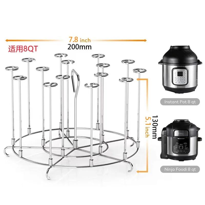 Stal Nierdzewna Pionowy Grill Barbecue Frytkownica Gazowa Powietrzna Akcesoria Pionowa Igła Wielokrotna Igła do Barbecue Akcesoria do Pieczenia