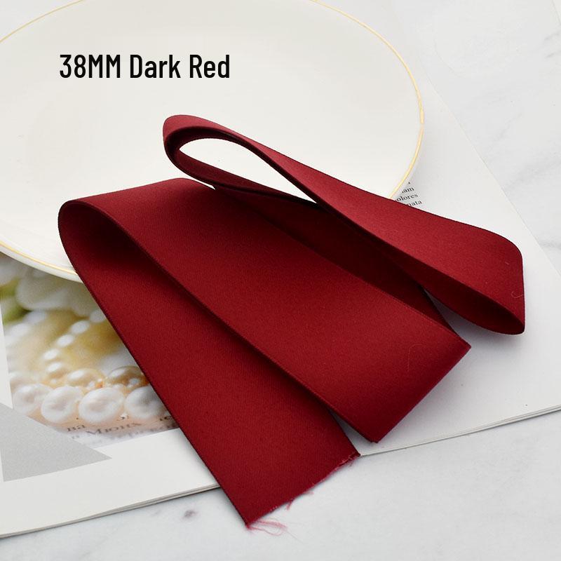 38MM Korean Matte Cotton Ribbon Hair Accessories for DIY Clips