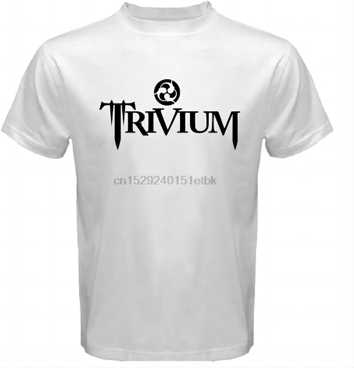 TRIVIUM Metal Rock Band Simple Logo Ascendancy Mens White T Shirt Sizeto 3XL L белый