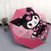 Kuromi Automatic opening and closing folding umbrella with 8-rib frame and compact travel design, perfect for all occasions | Stylish foldin