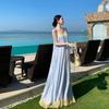 Seaside Atmosphere Long Dress Super Fairy Beach Skirt Women's Summer Sanya Seaside Vacation Dress Suspender Skirt