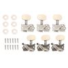 6PCS Guitar String Button Single Hole Steel Column Square Head Folk Instrument Tuning Pegs