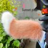 Interactive Plush Tail for Cars and Motorcycles - Sound-Activated, Beeping, and Shaking Decorative Accessory.