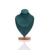 Velvet Jewelry Storage Rack Wooden Neck Display Props High Quality Display Model  Necklace