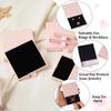 Cheriswelry 5Pcs Pink Drawer Jewelry Gift Boxes Sponge Filled Cardboard Gift Wrapping Set Square Kraft Paper Case 2-4 Inch for Necklace Bracelet