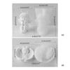 3D Angel Candle Mold Handmade Angel-Doll with Wing Silicone Mold For Soap Making For DIY Aromatherapy Plaster Decor
