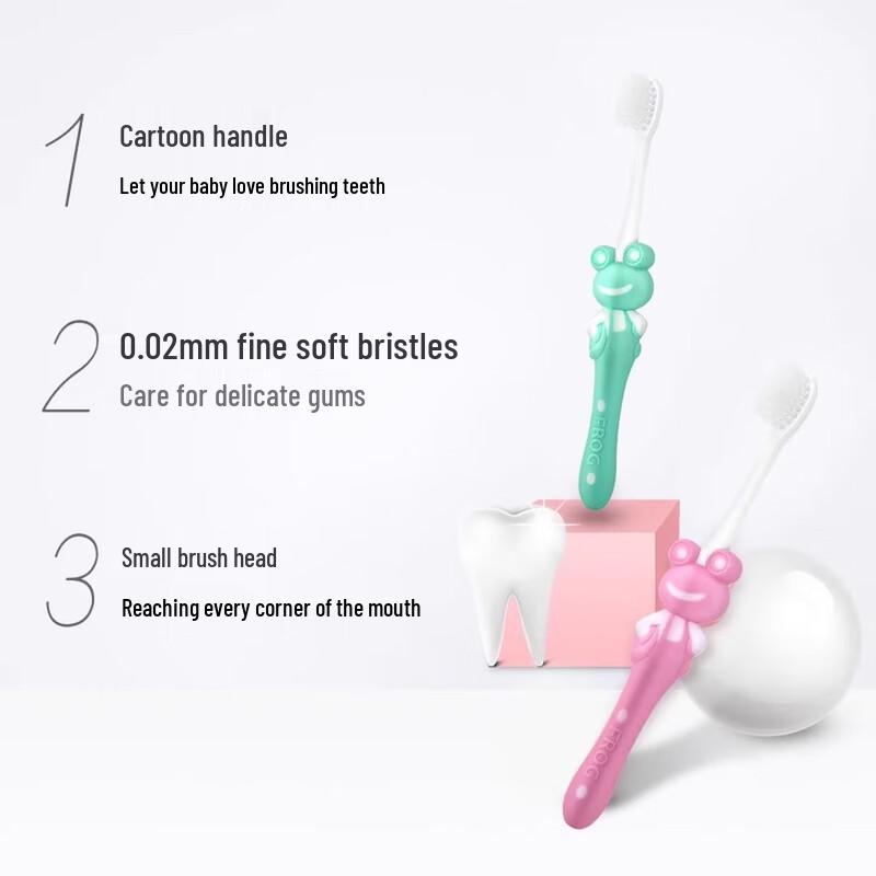 Frog Soft Bristle Kids Toothbrush 2-Pack