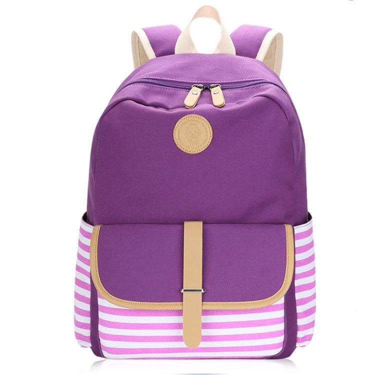 SUNBORLS New Backpack Female Casual School Bag Female Middle School Student Canvas Bag Female Mountaineering Bag Korean Style Ins