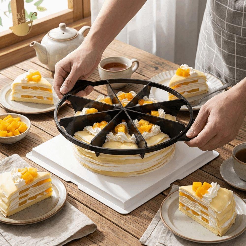 Plastic Pizza Cutting Press with Handle Bread Divider Divide Equally Pie Cutter  Restaurant