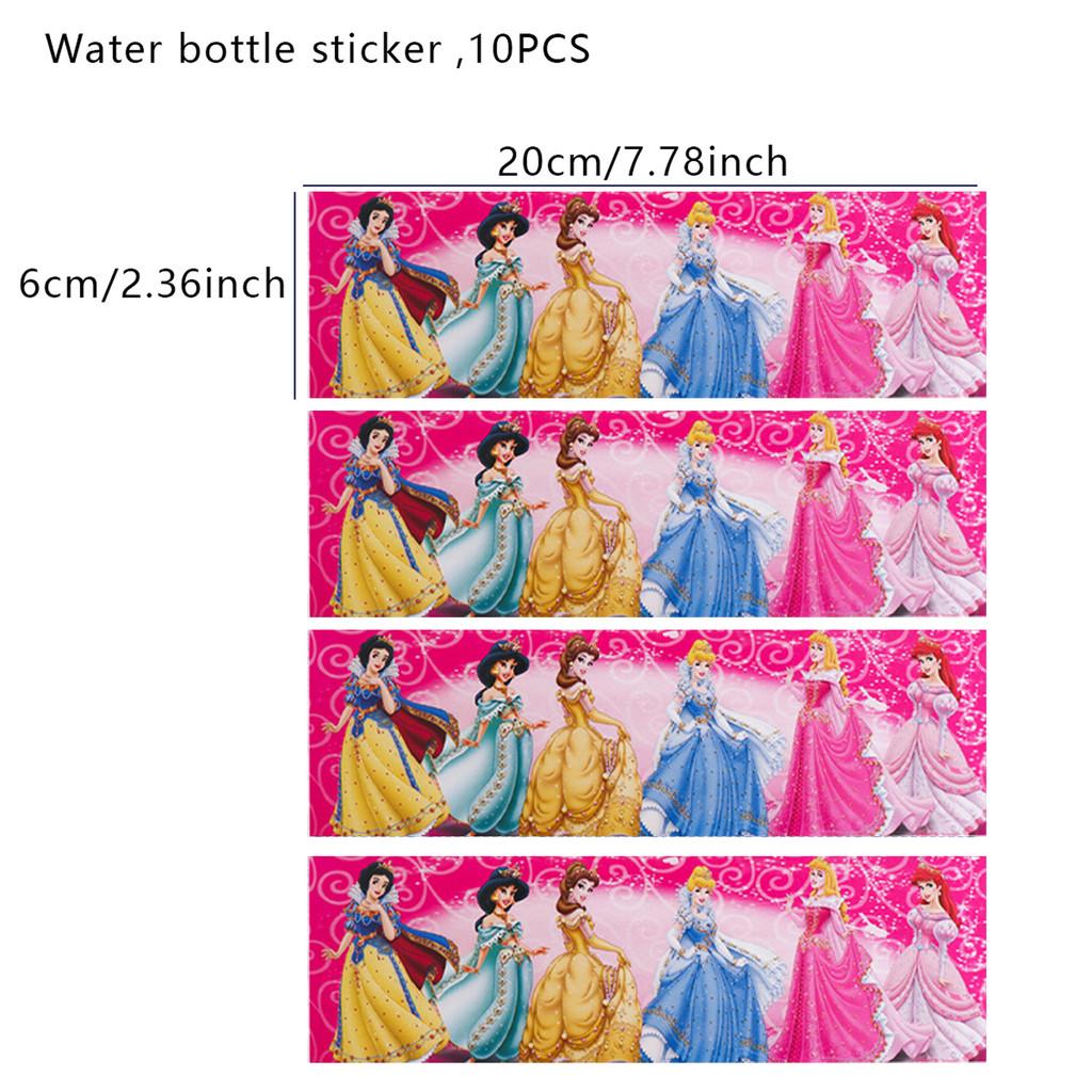 Frozen Cartoon Stitch Water Bottle Self Adhesive Sticker Birthday For