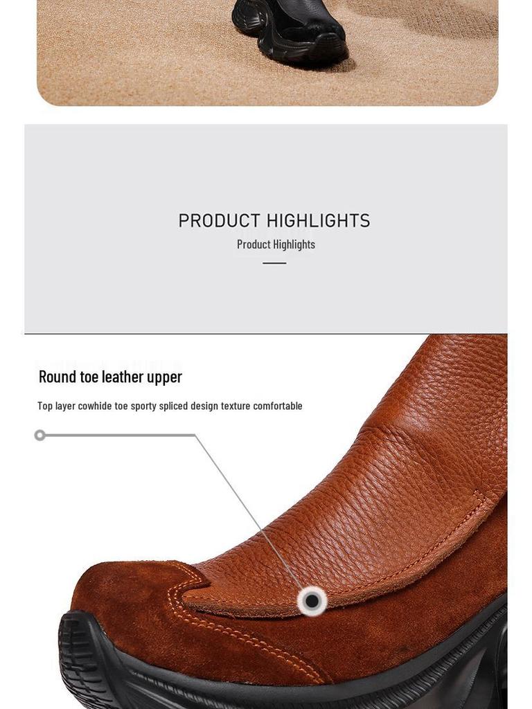 2025 Herbst Damen Echtleder Slipper: Leicht, Atmungsaktiv, Dicke Sohle Retro Lässige Dad Shoes