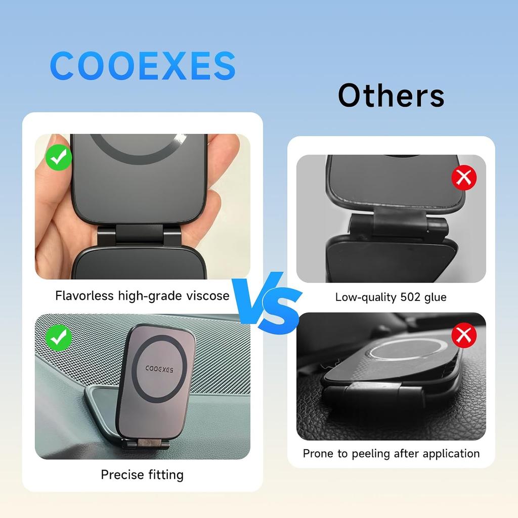 Magnetic Phone Holder for Car, MagSafe Car Mount with Dual Side Strong Magnets,Ultrathin Adjustable Cell Phone Holder, Car Accessories for Women Men,