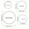 "Rock Music Winged Guitar Round Rug, Black White Non-Slip Mat for Music Room Office Decor, Vintage Statement Carpet"