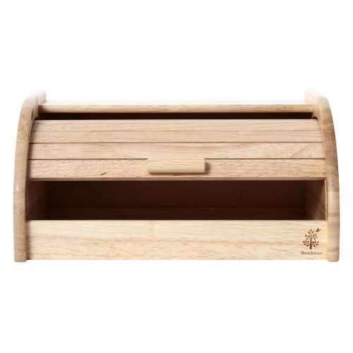 Fuji Boeki Bread Case, 33cm Wide X 23cm Deep X 16cm High, Natural Wood, Kitchen Storage, Bread Storage Case, Bonheur, 94381