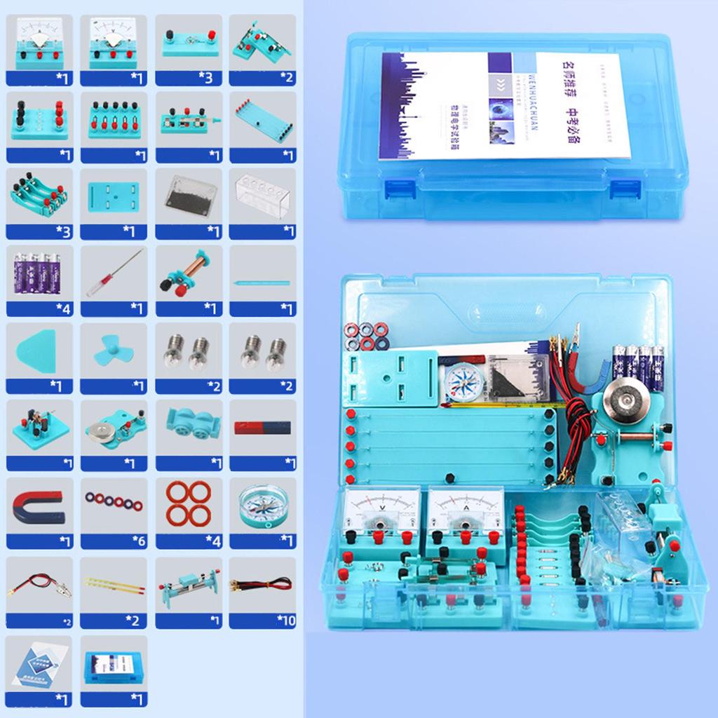 Elektrisitet Eksperimentsett Fysikk Vitenskap Læring med Oppbevaringskoffert Bærbar