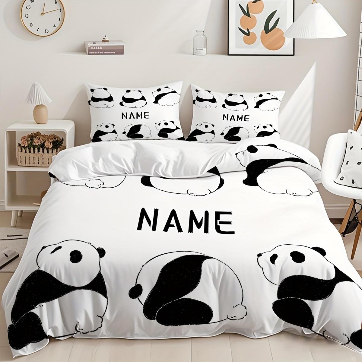 

Christmas,Customization Panda Duvet Cover Set Bedding Universal, Cute Printed Cartoon Quilt Cover Comforter Sets Home 135x200cm