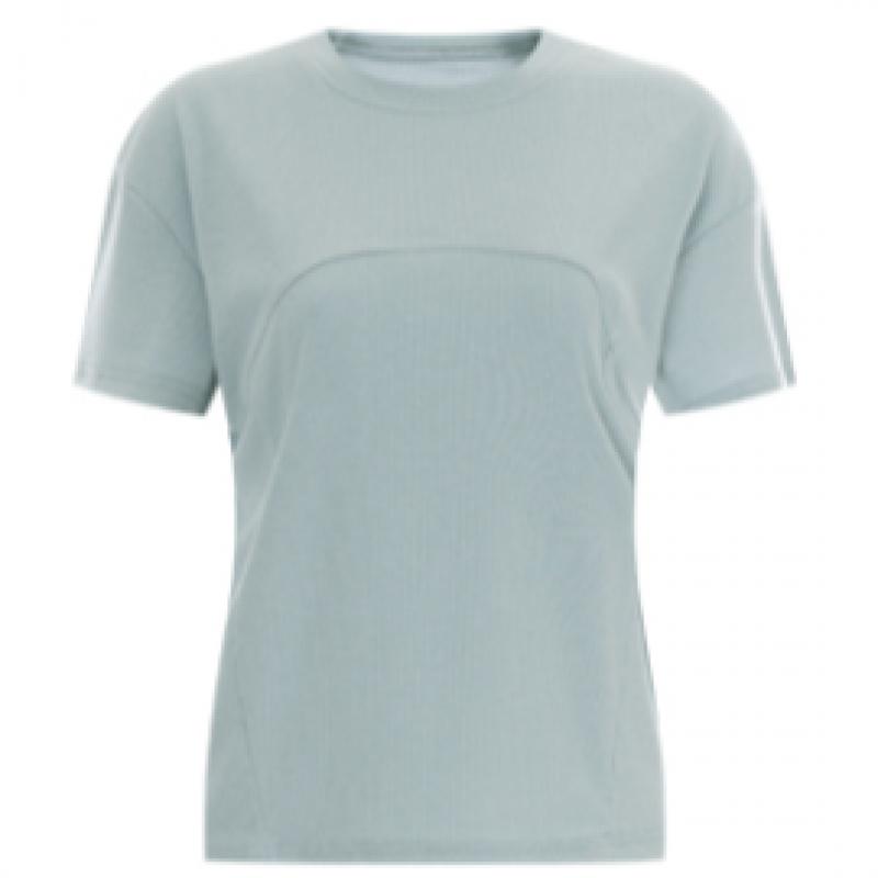Shop   Women S Ribbed Spandex ShorT Sleeve T ShirT wiTh cheST cuT paTTern Dai wS