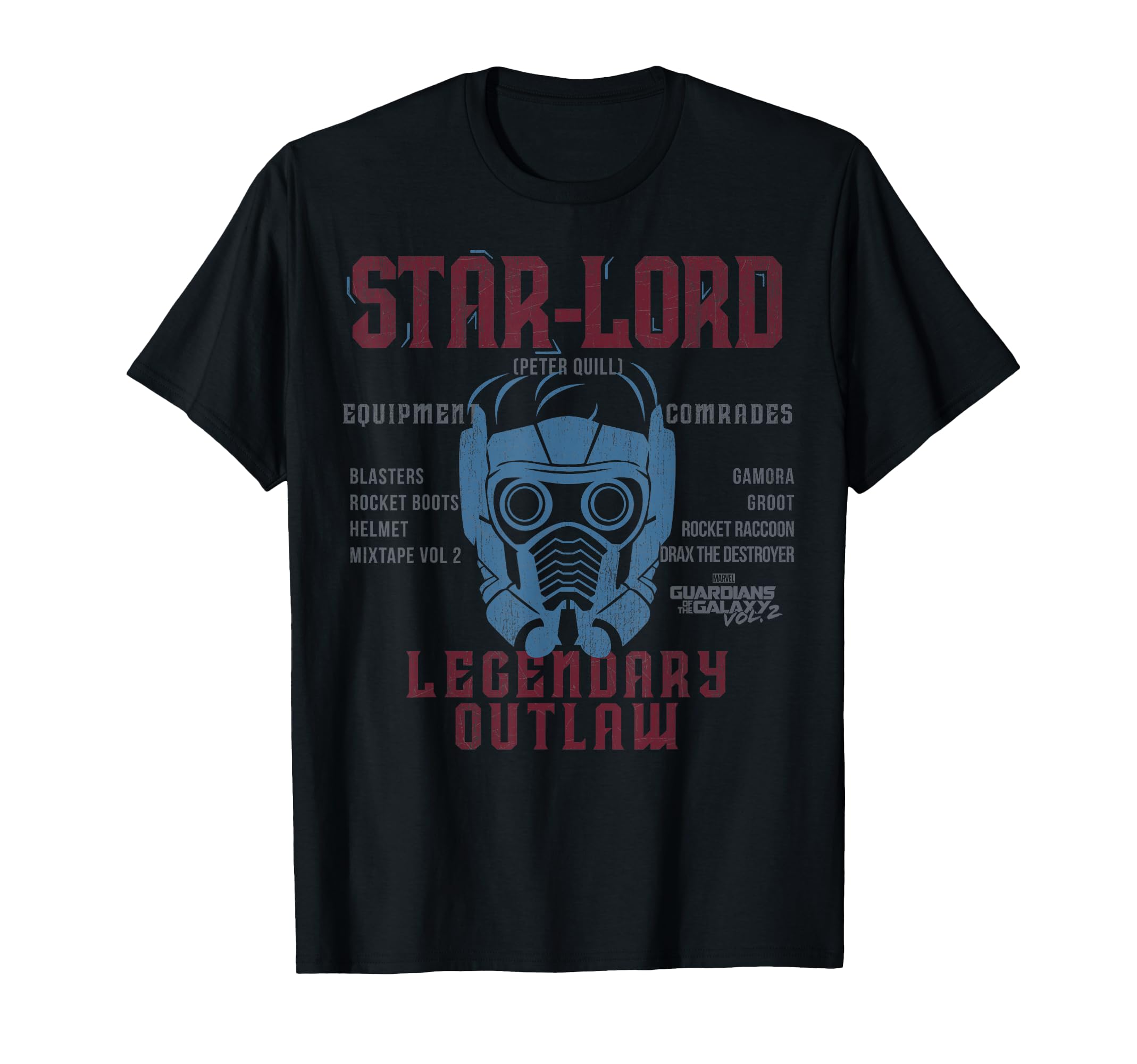 

Marvel Guardians of the Galaxy Vol. 2 Star-Lord Schematic T-Shirt