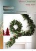 Forest Style PE Christmas Wreath for Door Hanging Decor