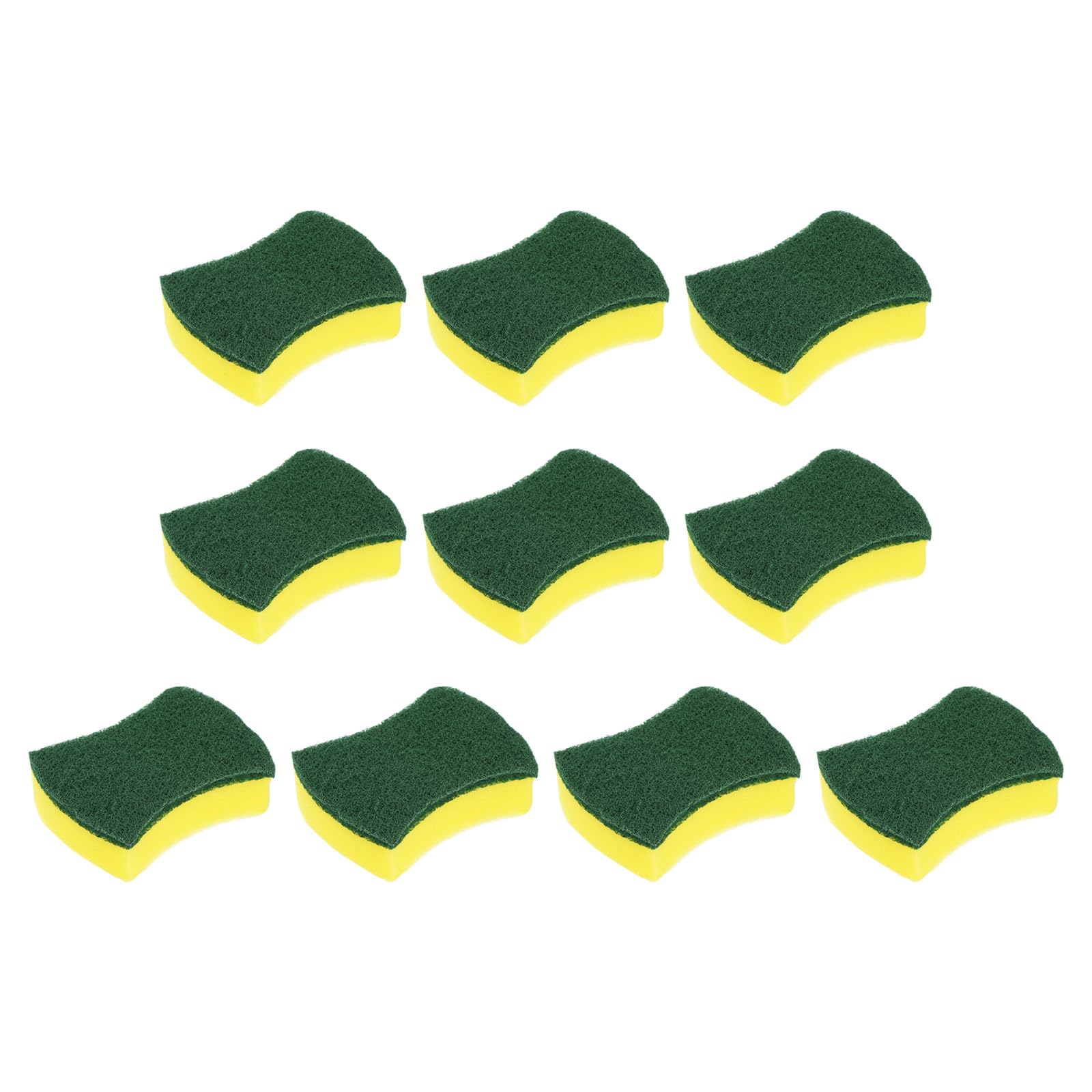 

METALLIXITY Чистящие губки x x Упаковка 10 шт. Кухонные моющие средства Чистящие губки для мытья Зеленые (10 8см/4 3 ) Губки, Нецарапающие губки, - Кастрюли, Сковороды,