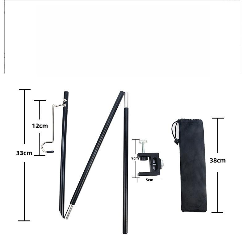 Camping light pole portable folding outdoor camping light bracket aluminum alloy camping light stand