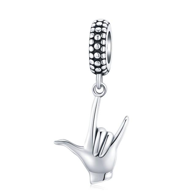 925 Sterling Silver Princess Crown Charms Heart Love Lock Feather Clear CZ Pendant Beads Fit Silver 925 Bracelet Jewelry Making