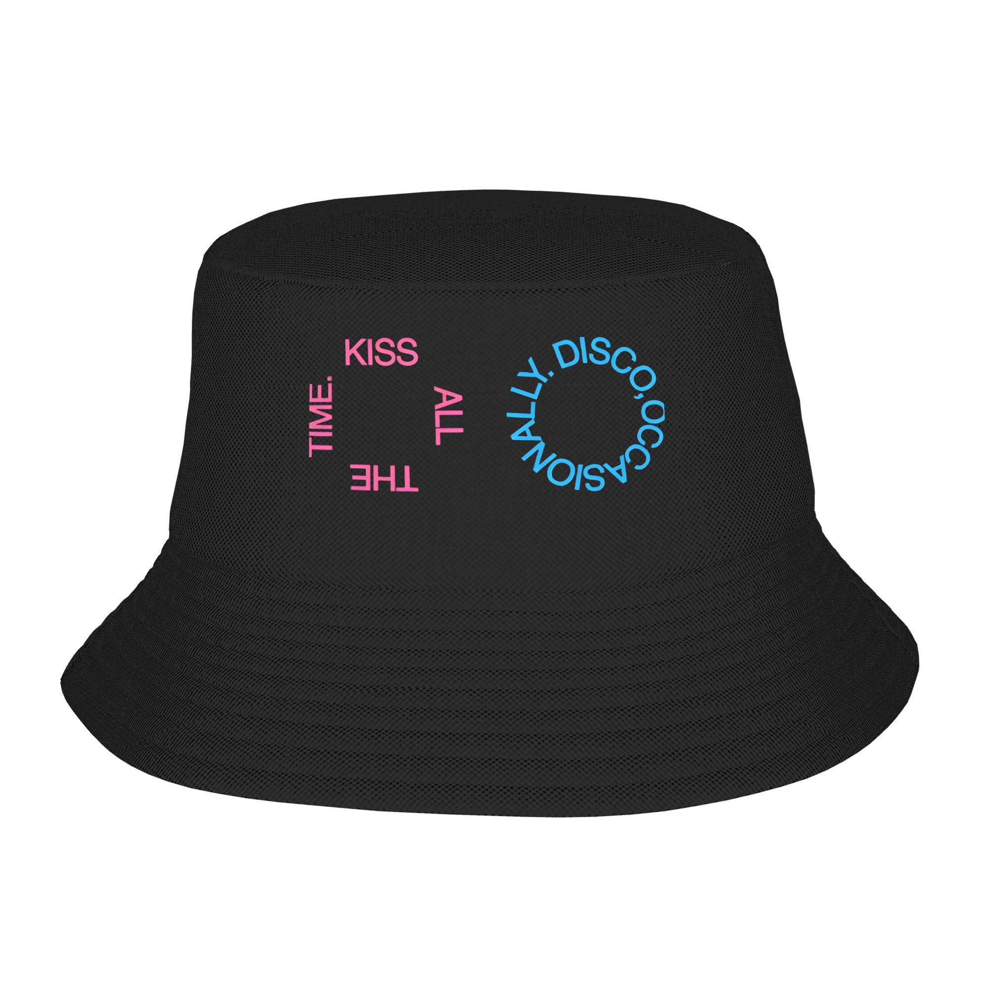 

2026 Latest H-Harry S-Styles Fan Kiss all the time Bucket Hat Outdoor Vacation Sun Hats For Couple Retro Custom Cap One Size
