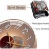 30cm Silent Modern Design Wall Clock - Rose Gold - RIpj
