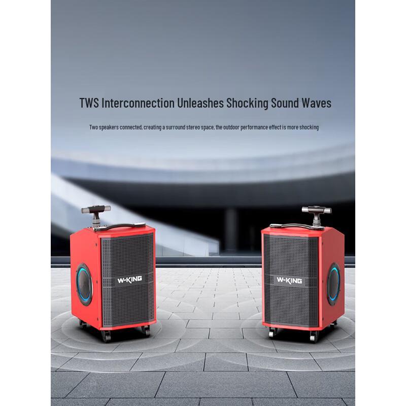 W-King K21SE 120W Portable KTV Bluetooth Speaker with Wheels