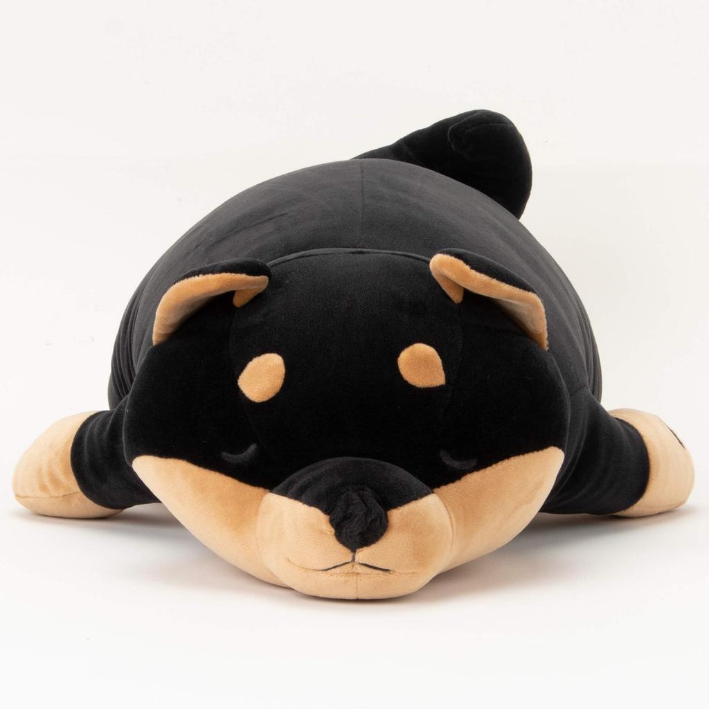 LIV HEART Premium Sleepy Animals Body Kotetsu the Black Shiba Large Size 73cm In Fluffy and Squishy Plush Gift Item Pillow, Inu, (Approx. Length),