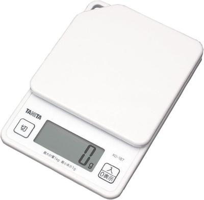 Cooking Measures Up To 1kg In 1g Includes Hook Hole for Convenient Kitchen Digital Cooking Scale Scale, KD-187 WH, White, Increments, Storage,