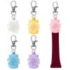 Portable Silicone Lip Gloss Keychain Cap Leak Proof Design Travel Friendly Cosmetic Container For Travel TouchUps