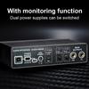 Portable Audio Interface USB Sound Card Mic Preamplifier Computers Recording Tuning Digital Mixing