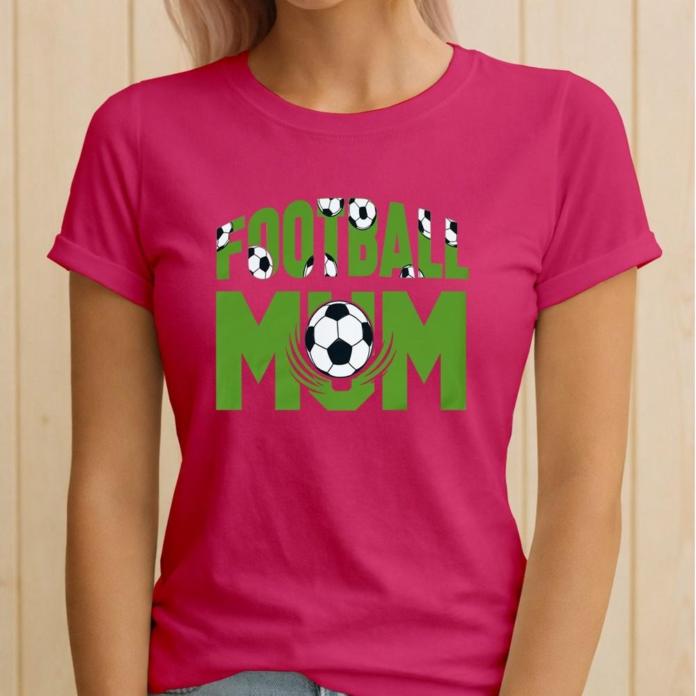 Football Mum Pattern Sports Unisexs T Shirt Gift Graphic Tee