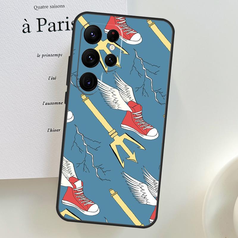 P-Percy Jackson Cartoon Phone Case For Samsung Galaxy S22 Ultra S21 S20 FE S9 S10 Plus Note 10 20 S23 Ultra Cover
