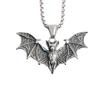 Gothic Bat Sweater Chain Necklace - Hip Hop Titanium Steel Jewelry for Men & Women