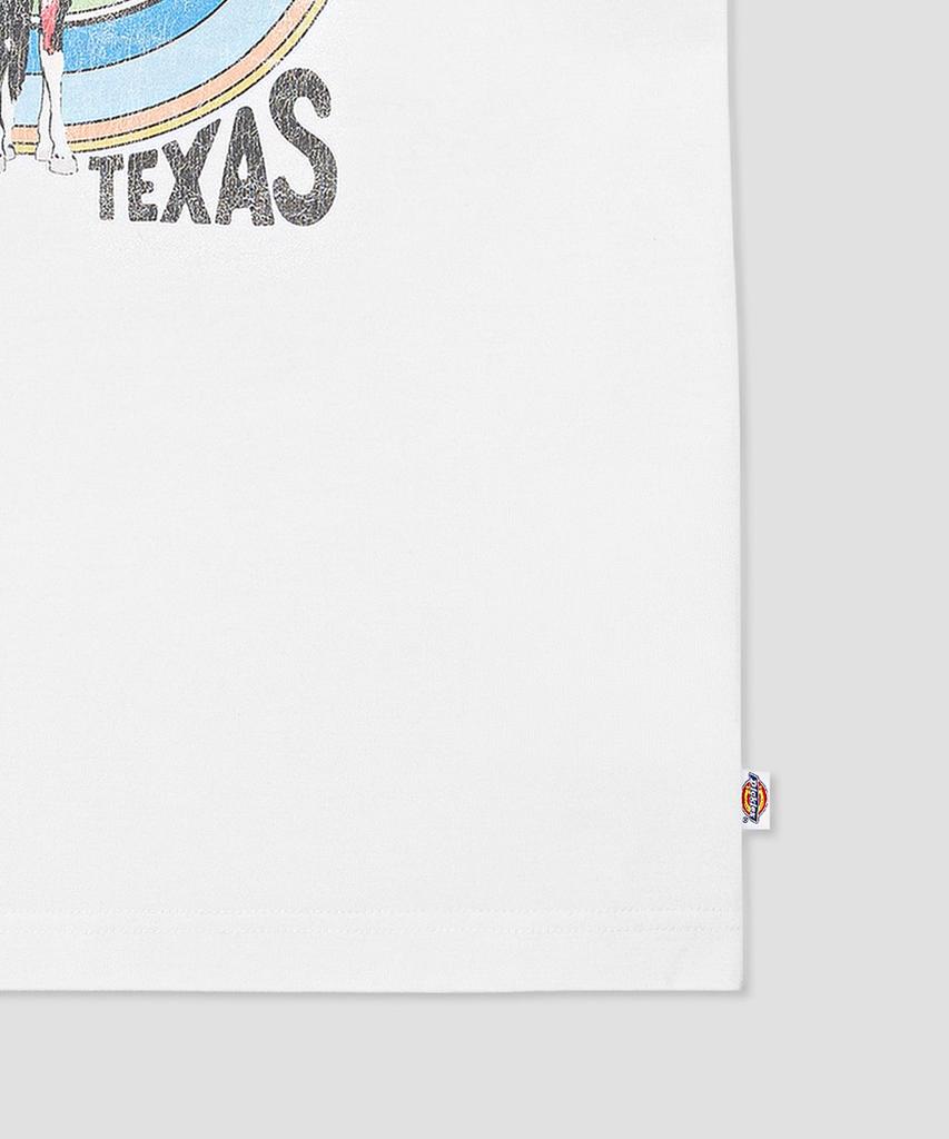 Dickies T-shirt Texas Horse Ringer Beige Blanc/Beige Sable