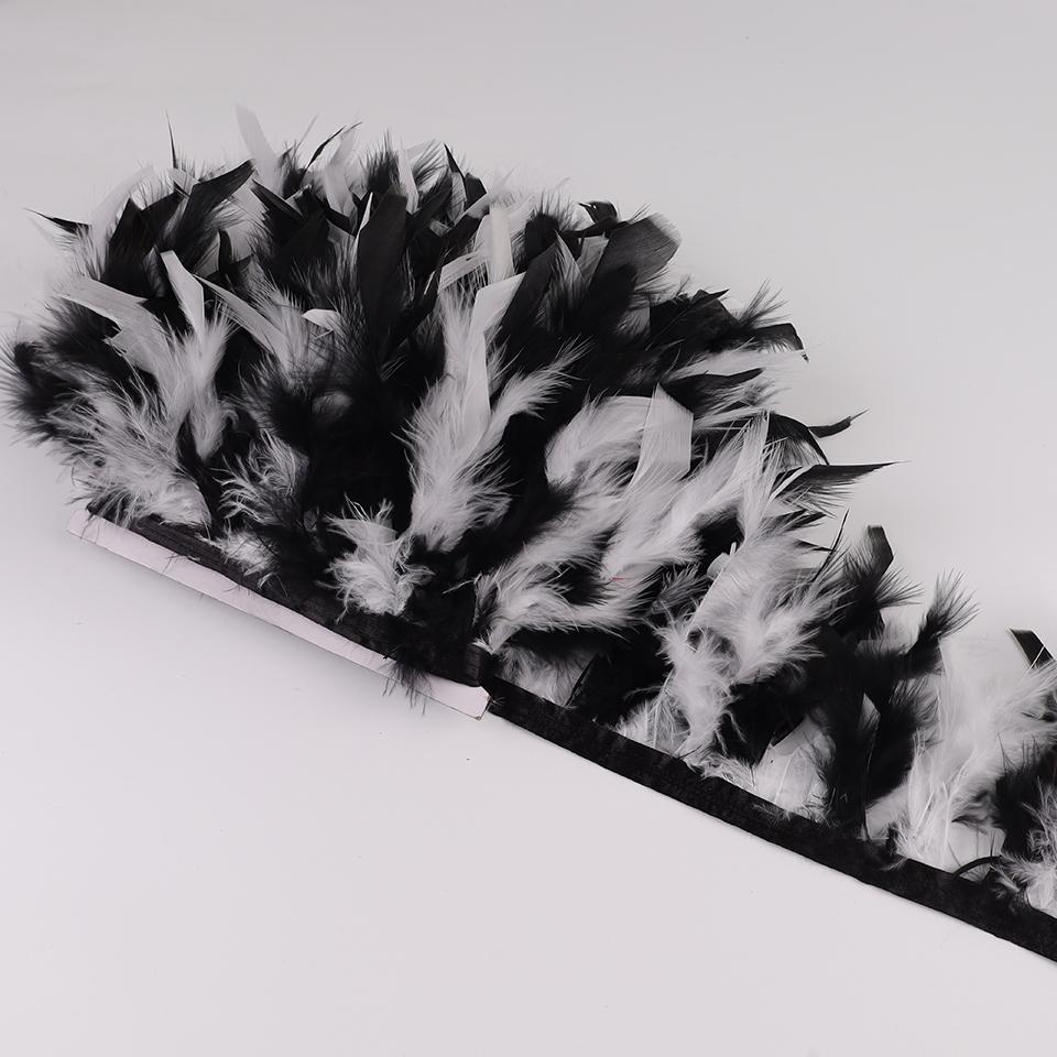 Marabou Feathers Trim 10yards 10-15cm Fringe Ribbon for Wedding Party Clothing Dress Decoration Accessories Sewing Plumes