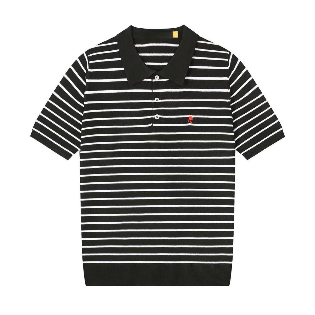 

STORN Polo Shirts Summer Stripped Luxury Slim Short Sleeve Casual Tops Fashion Men and Women Clothes XXL