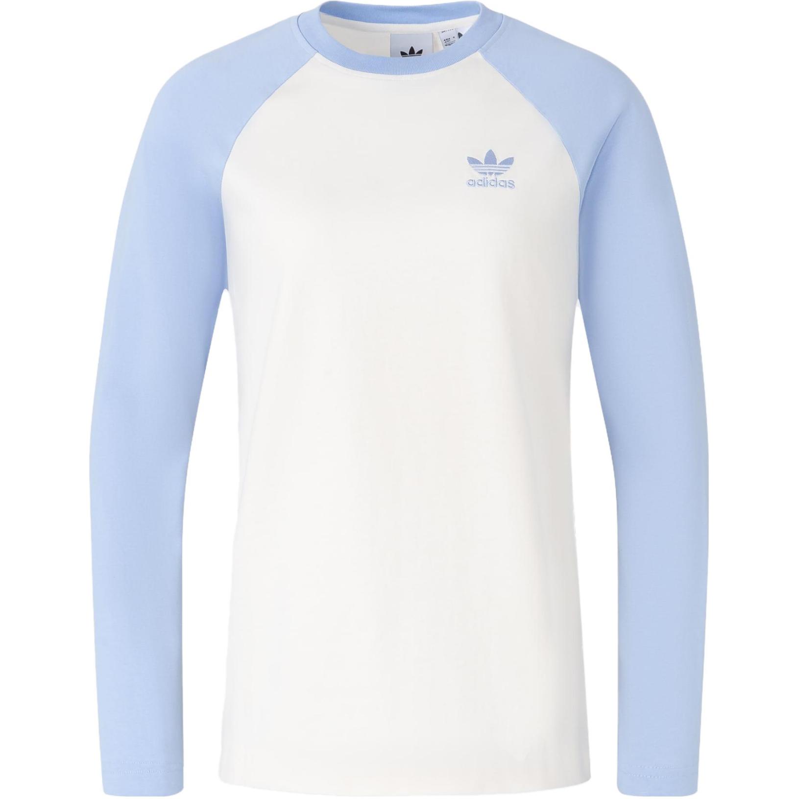 

Футболка Adidas Originals Trefoil DC RC LS с вышитым логотипом и цветными блоками, мужские топы с круглым вырезом и длинными рукавами, светло-розовый синий IS5376 XXXL