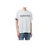 Calvin Klein Ss23 Letter Print Crew Neck Short Sleeve T-Shirt Men Tops White 40MC800-540