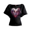Spiral Direct Womens/Ladies Heart Of Dragons Boat Neck T-Shirt