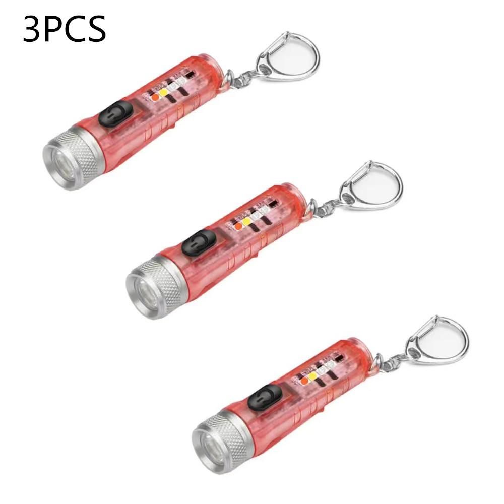 Multi-mode Mini LED Flashlight TYPE-C Fast Charge Waterproof Fluorescent Belt Clip Warning Camping Magnetic Flashlight