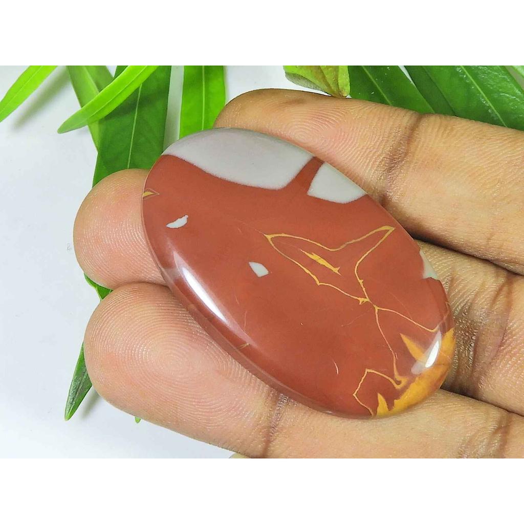 26X45X07MM Natural Noreena Jasper Oval Shape Cabochon Loose Gemstone 75Cts. SK-3574